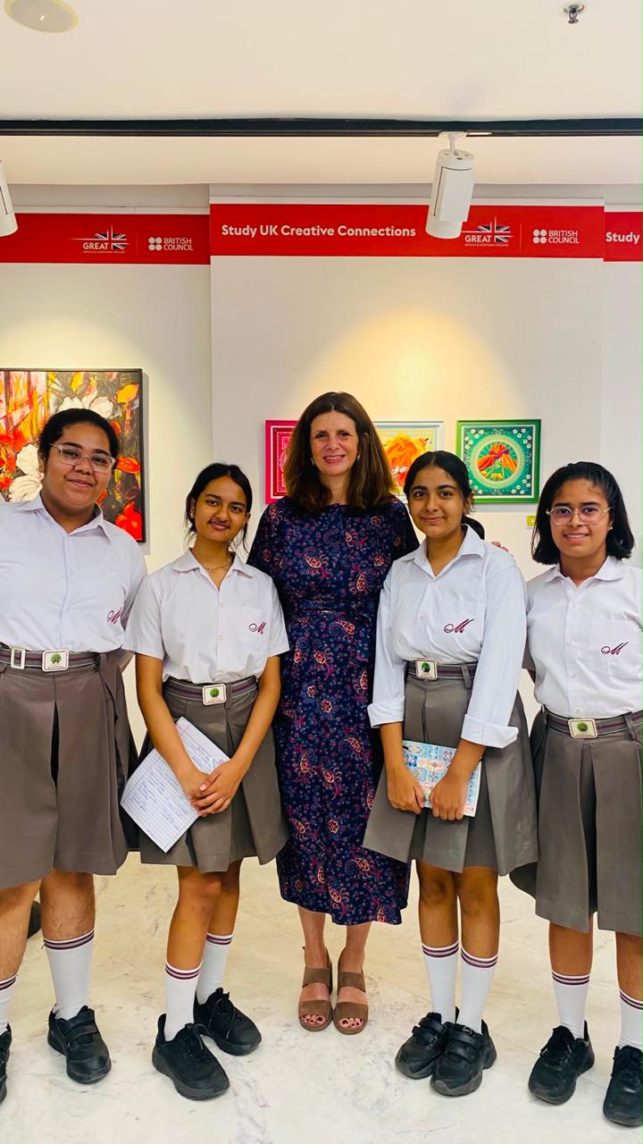 Student Visit to the British Council Art Exhibition
